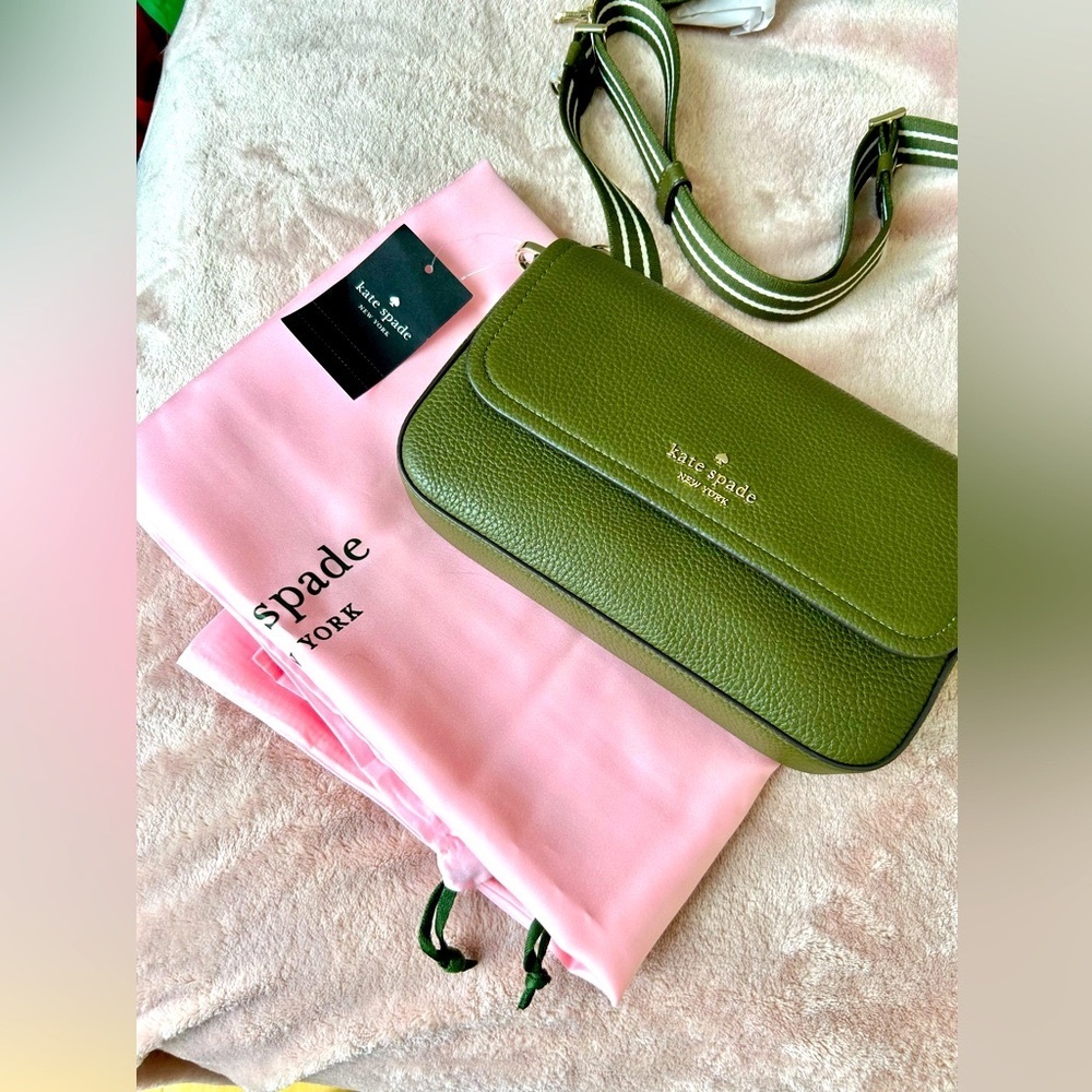Rosie pebbled Leather Seaweed Crossbody -  Kate Spade ♠️ KA646